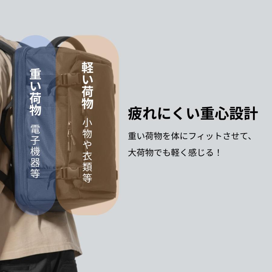 tomtoc tomtoc T66 トラベルバックパック 40L 旅行 リュック 大容量