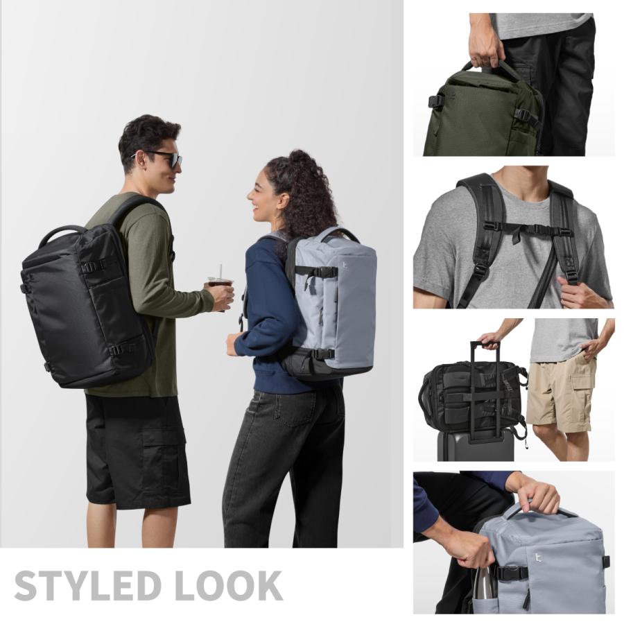 【定価9,990円】新品tomtoc リュック 28Lモデル　グレー Sサイズ Navigator-T66 Liteway トラベルバックパック 28L