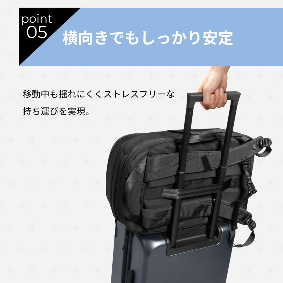 tomtoc UrbanEX-T77 ビジネス 26L 大容量 180°フルオープン 軽量 撥水