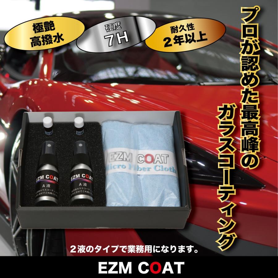最新 ガラスコーティング コーティング剤 高撥水 2液ガラス プロ使用