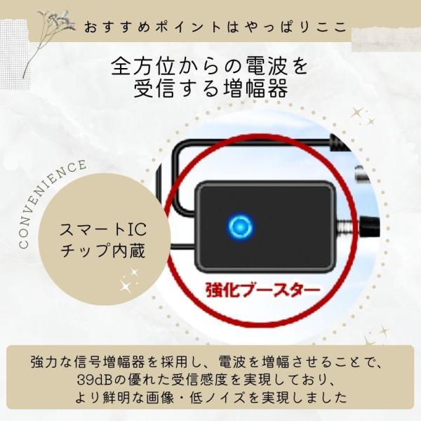 室内アンテナ テレビ TV 最強 テレビアンテナ 地デジアンテナ 地デジ 信号 ブースター内蔵 4K HD TV 450KM受信 360度全方位受信 アンテナ 車載 磁力 室内 屋外 |  | 10
