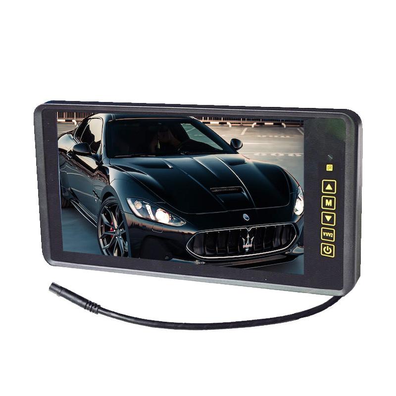 9インチモニター、リモコン付き 9インチ ルームミラー型モニター 12V-24V対応 液晶モニター リモコン
