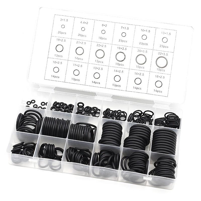 シールOリング サイズ18種類 合計279個入り Oリング オーリング シーリングワッシャー ワッシャー ニトリルゴム 水 油等に対応 JX