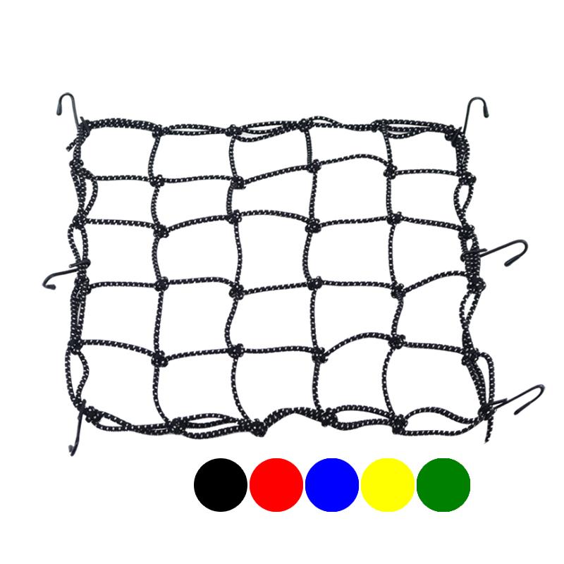 ツーリングネット カーゴネット 40×40cm 25マス フック付き 太さ4mm