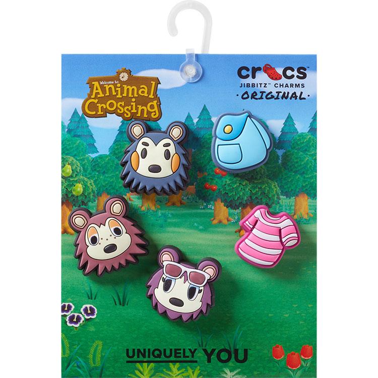 クロックス　どうぶつの森　JP 23cm crocs クロックス ジビッツ どうぶつの森 クリエイター 5 パック