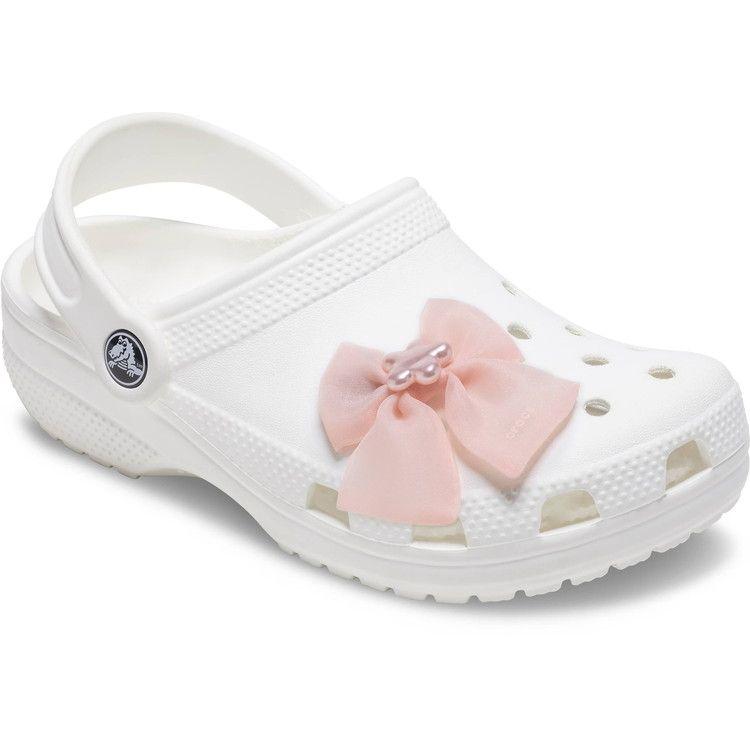 【め】Cross bijou ribbon 3set up トップスのみ crocs（クロックス） ジビッツ Sheer Pink Bow 10019345 アクセサリー