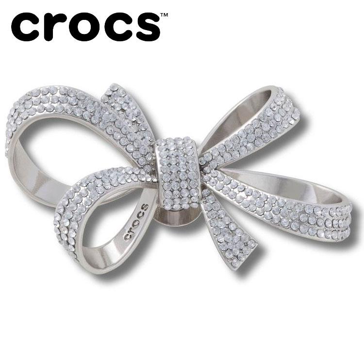 crocs（クロックス） ジビッツ Silver gem bow charm 10019633