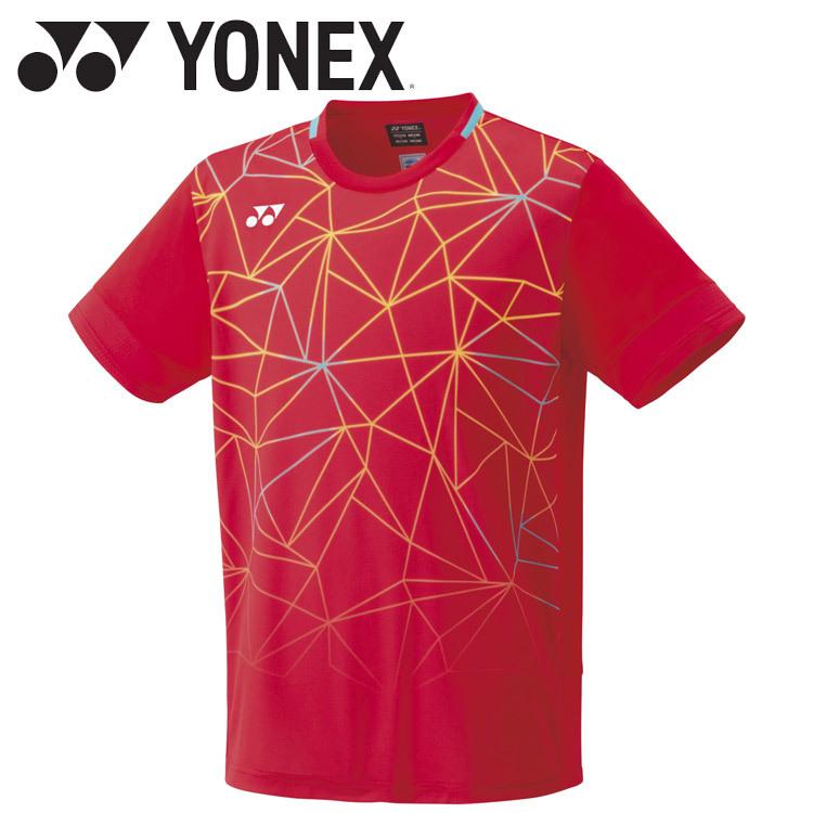 YONEX メンズゲームシャツ フィットスタイル ワイン L YONEX（ヨネックス） メンズゲームシャツ(フィットスタイル) 10458-496