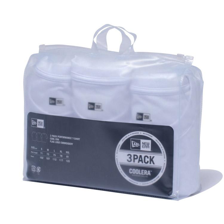 NEW ERA（ニューエラ） 3-Pack 半袖 パフォーマンス Tシャツ ホワイト