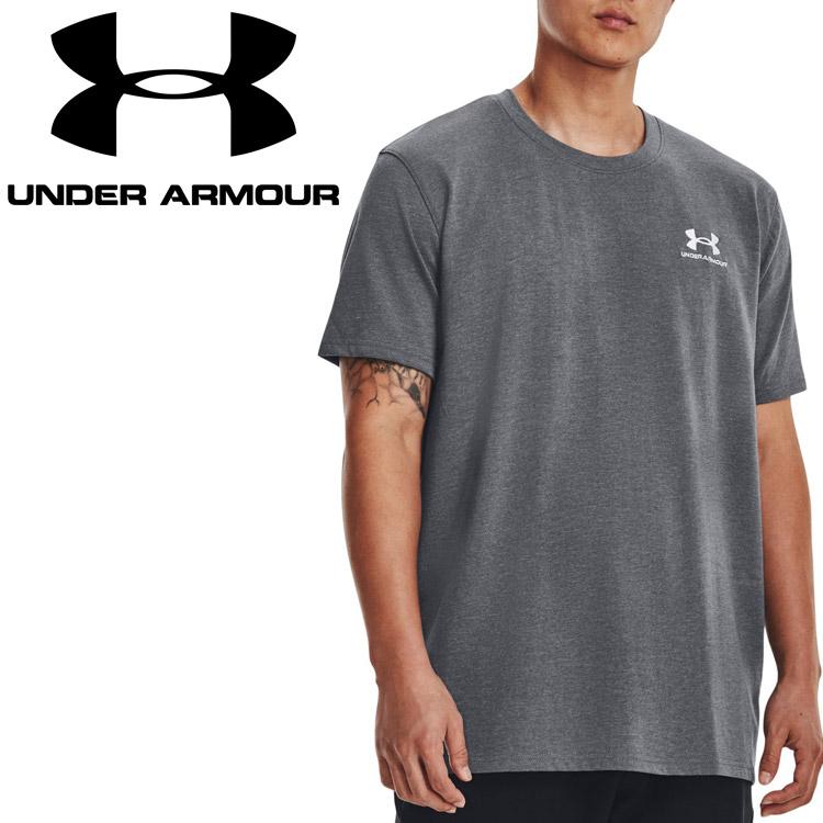 UNDER ARMOUR（アンダーアーマー） UAヘビーウェイト ショートスリーブTシャツ 〈エンブロイダリーロゴ〉 1373997-012 ...
