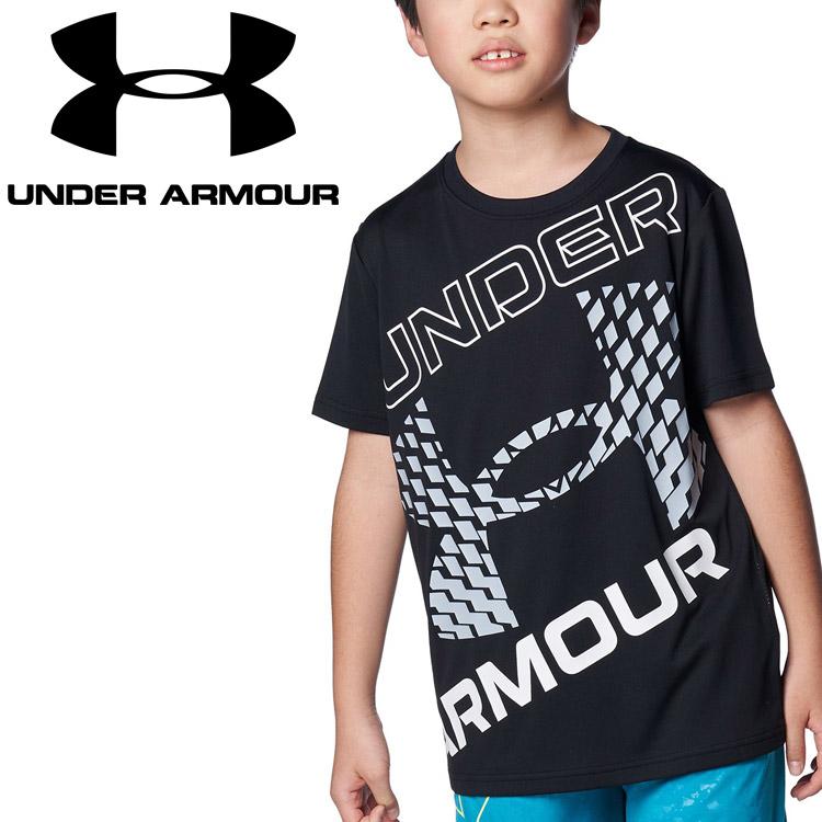 アンダーアーマー UAテック スーパービッグロゴ ショートスリーブTシャツ 1384684-001 ジュニア