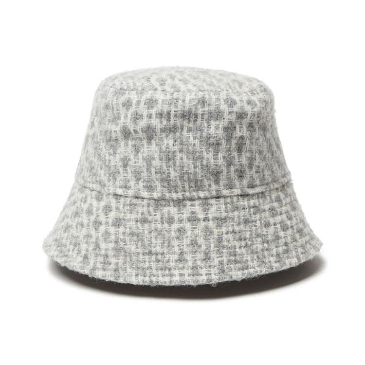 バケット01 セーラーブリム Cycle Wool ベージュ　ニューエラ バケット01 セーラーブリム Paper Crochet Hat ライトベージュ