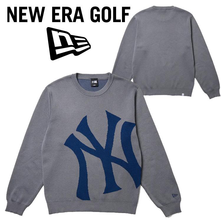 ニューエラ ゴルフ ニットジャカードセーター ニューヨーク・ヤンキース メンズ 2025秋冬 14669875 NEW ERA（ニューエラ） ゴルフ ニットジャカードセーター ニューヨーク
