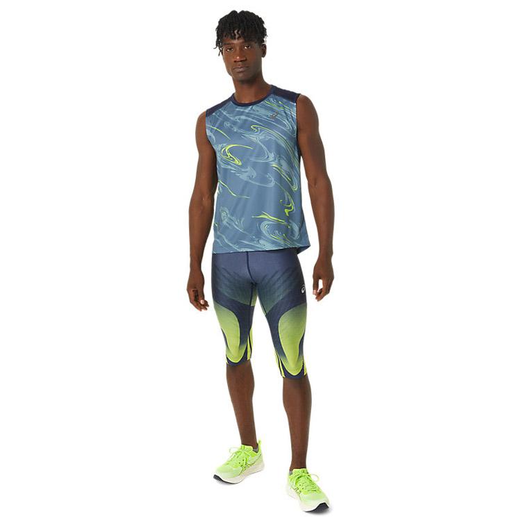 ASICS（アシックス） ランニンググラフィックドライノースリーブシャツ