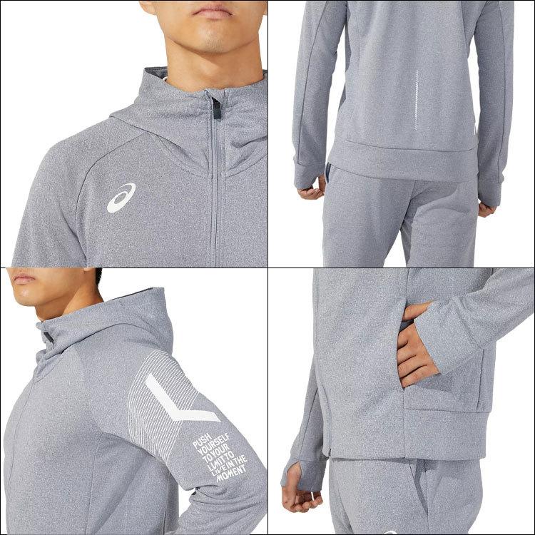 美品asics LIMOスウェットフルジップフーディー ASICS（アシックス） トレーナー・スウェット LIMOスウェット