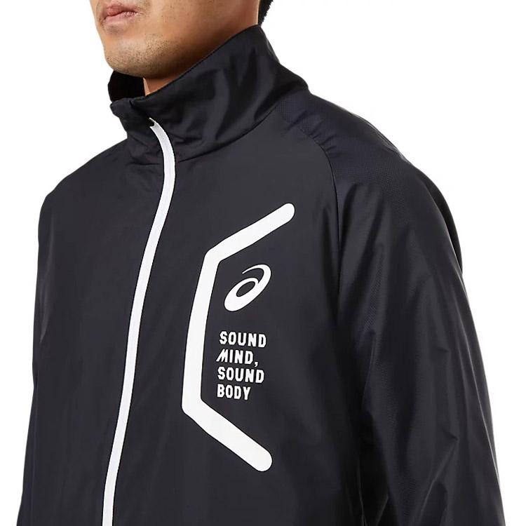 アシックス 2031E061-001-XS メンズ 裏トリコットブレーカージャケット(スリム/リサイクル素材)（パフォーマンスブラック・サイズ：XS）asics[2031E061001XS] 返品種別A ASICS（アシックス） 裏トリコットブレーカージャケット スリム