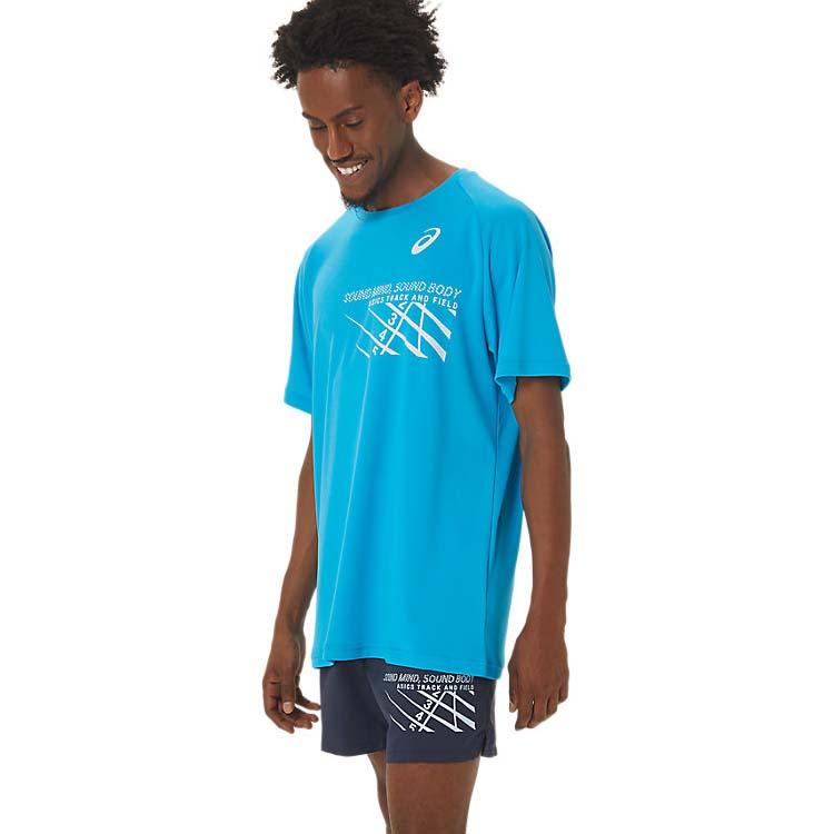 ASICS（アシックス） プリント半袖シャツ 2091A626-409 メンズ メール