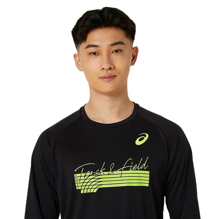 ASICS（アシックス） グラフィックドライ長袖シャツ 2091A717-001