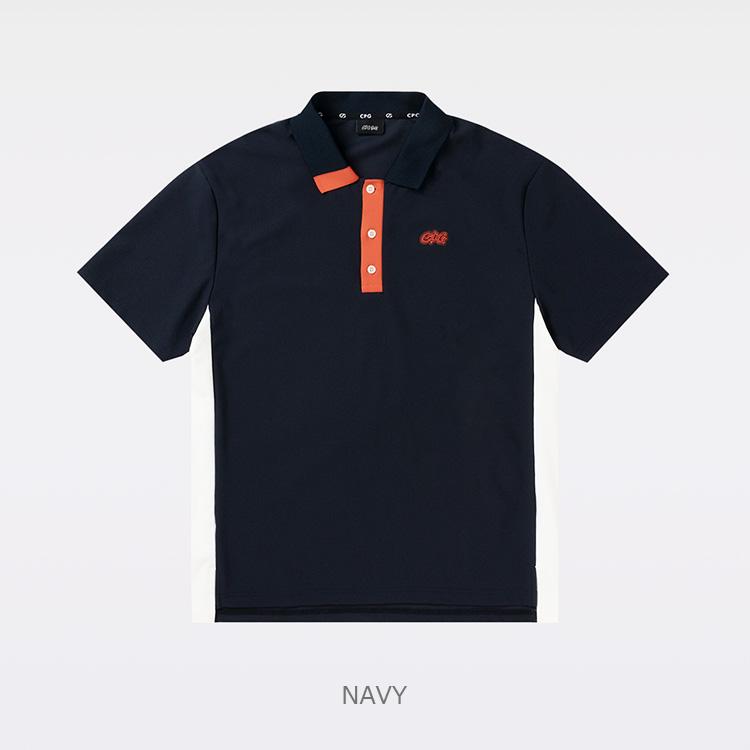 CPG GOLF バイカラーポロシャツ 半袖 メンズ 2025秋冬 ゴルフウェア