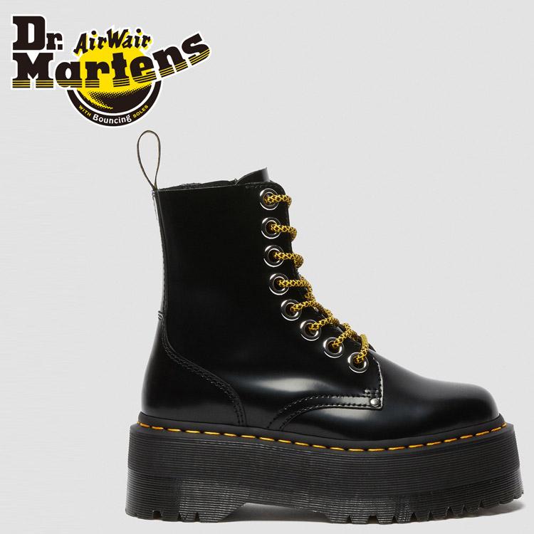 並行輸入品 ドクターマーチン Dr.Martens JADON MAX 8 EYE BOOT BLACK BUTTERO 25566001 メンズ レディース ブーツ シューズ