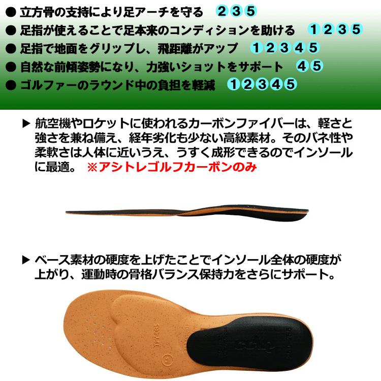 BMZ シューズ インソール アシトレ ゴルフ カーボン ASHI-TORE Golf Carbon ビーエムゼット_5