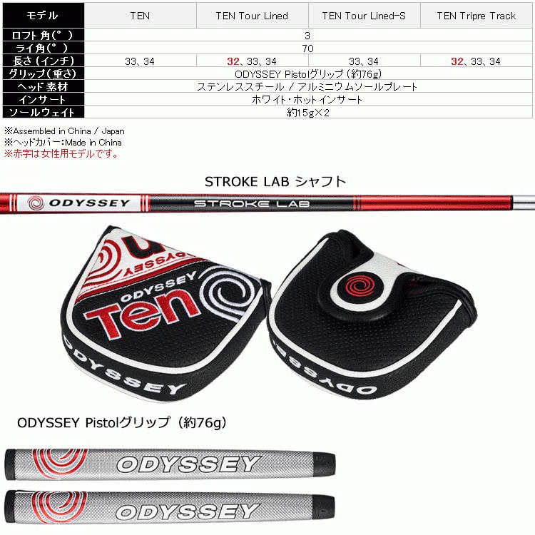 オデッセイ 2ボール テン ツアーライン パター 2-BALL TEN TOUR LINED ストロークラボ 日本仕様 TEN テン ツアーライン Tour Lined