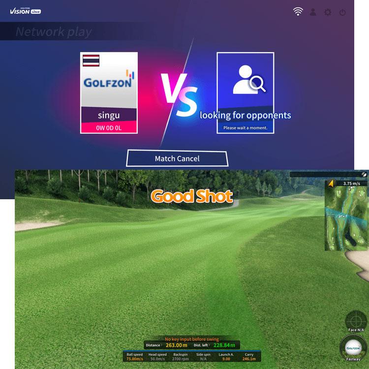 ゴルフゾン ウェーブ GOLFZON WAVE ゴルフシミュレーター ゴルフ用弾道