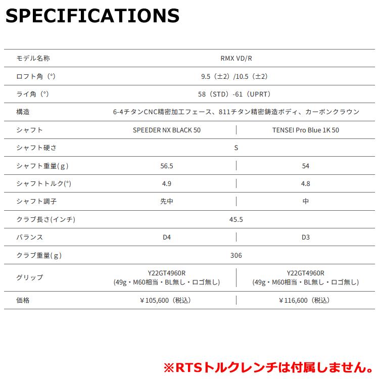 数量限定品 ヤマハ  24 RMX VD/R ドライバー リミックス TENSEI Pro Blue 1K 50 2023モデル｜ezone｜07