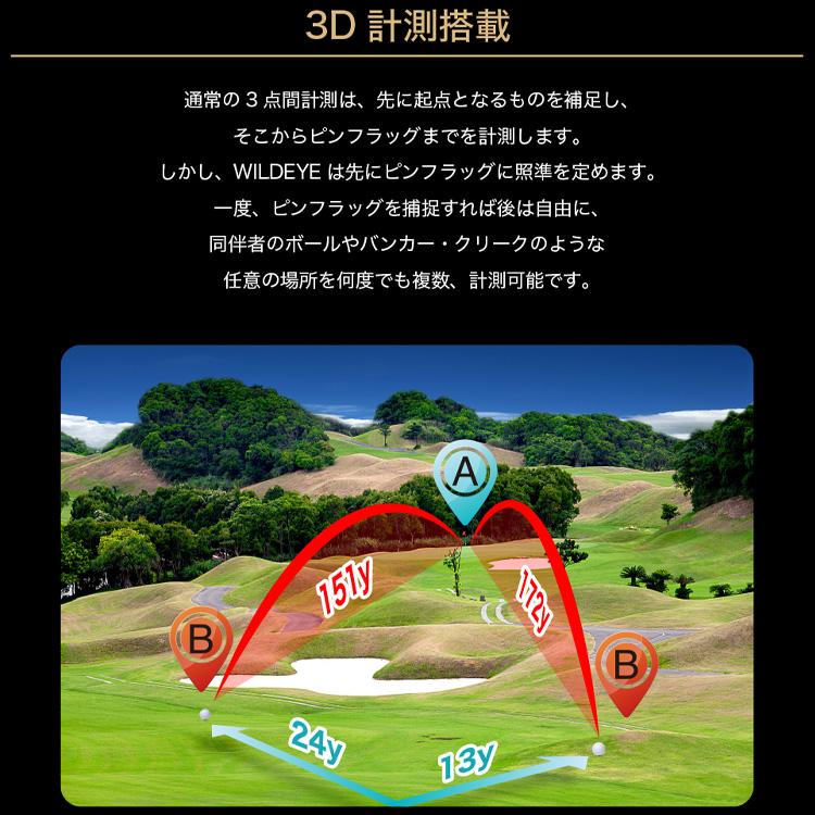 ShotNavi（ショットナビ） ゴルフ WILD EYE レーザー距離計 Shot Navi