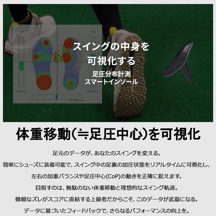 ショットナビ ゴルフ INSOLYIS 足圧分布計測スマートインソール Shot Navi 2025モデル_1