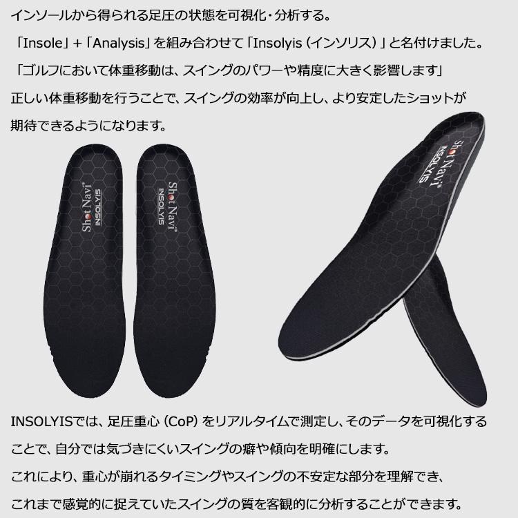 ショットナビ ゴルフ INSOLYIS 足圧分布計測スマートインソール Shot Navi 2025モデル_2
