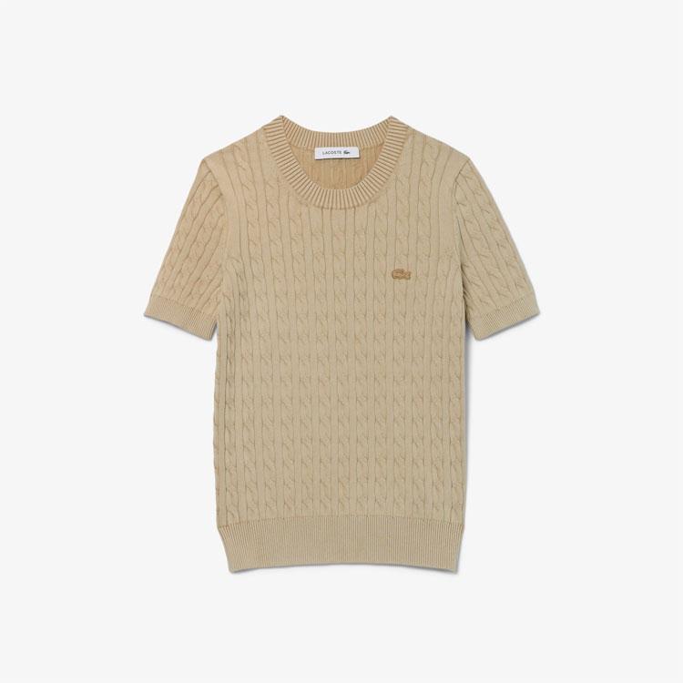 ラコステTシャーツ LACOSTE ラコステ 半袖 Tシャツ ケーブルニットTシャツ