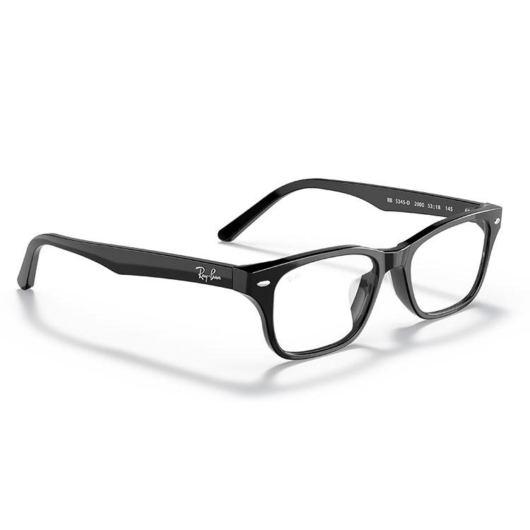 レイバン 伊達メガネ 純正ライトカラーレンズ レイバン ゼロ RB5345 オプティクス Ray-Ban RX5345D 2000 53 18 サングラス 日本正規品の画像