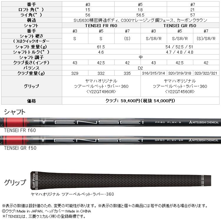 YAMAHA（ヤマハ） 26 RMX DD フェアウェイウッド リミックス 三菱