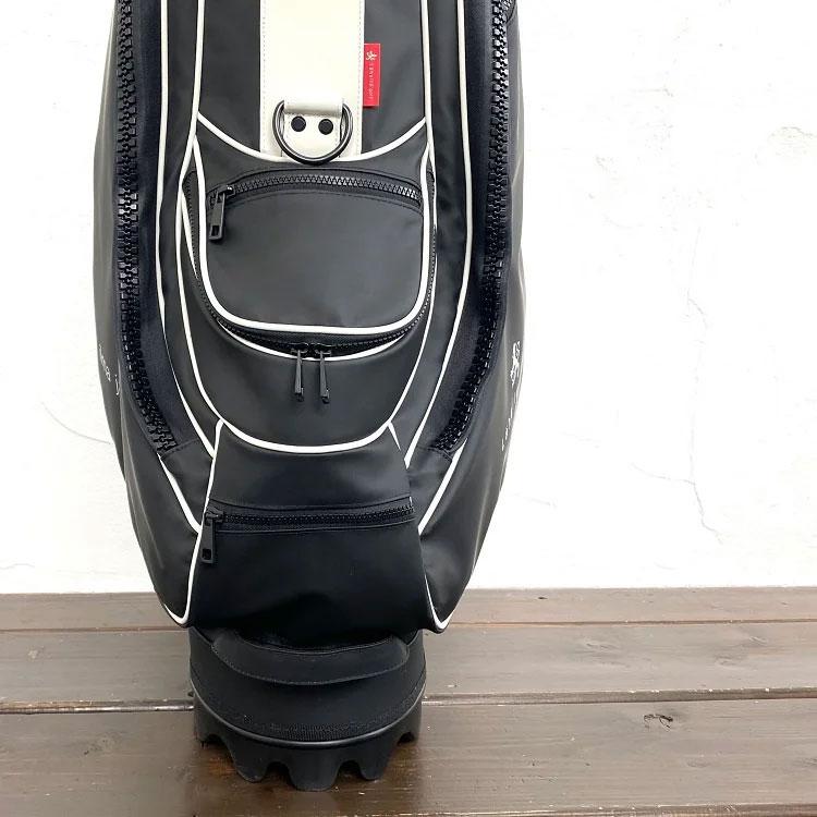 数量限定品 ラヘラ ゴルフ ビッグジッパー キャディバッグ T-22