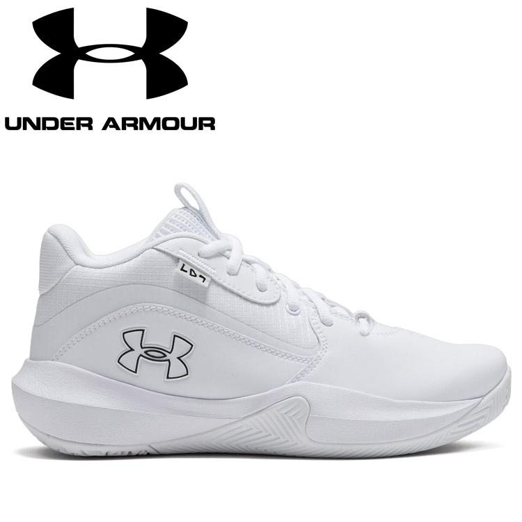 アンダーアーマー UA ロックダウン7 AP シューズ ジュニア バスケットボール 3028801-100 UNDER ARMOUR（アンダーアーマー） UAロックダウン7 AP 3028801-100