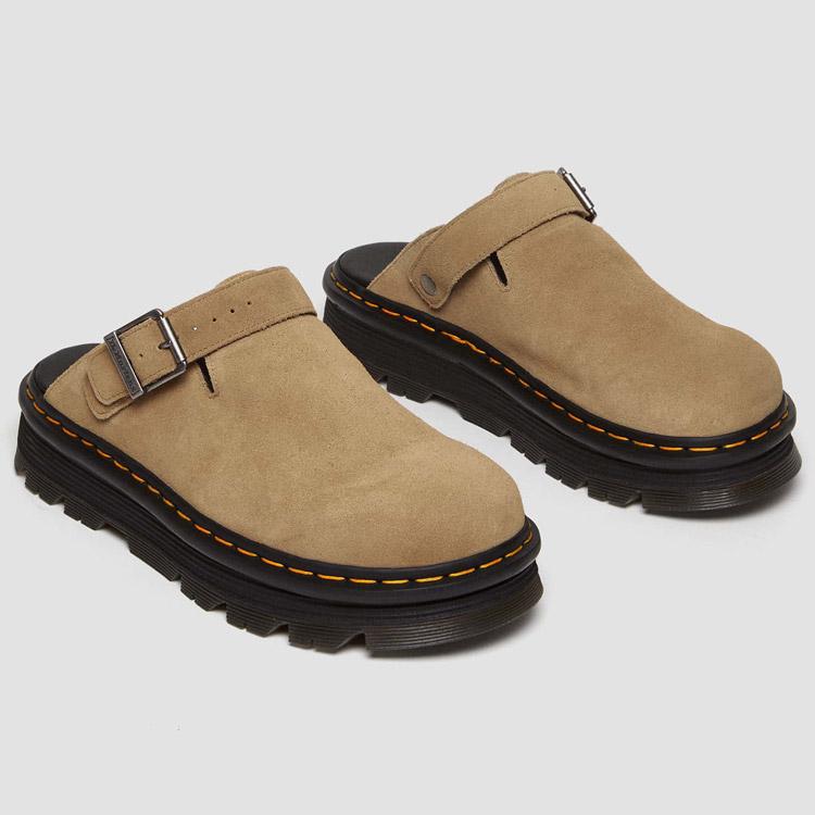 並行輸入品 ドクターマーチン Dr.Martens ZebZag Mule SLINGBACK SHOE SAVANNAH TAN 31737439 メンズ レディース ミュール シューズ