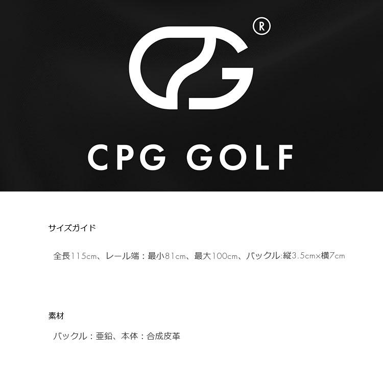 CPG GOLF スライドロック ロゴベルト SLIDE LOCK CPG LOGO BELT メンズ