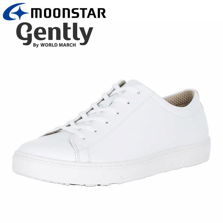 MoonStar（ムーンスター） GE107VG ホワイト 48500451 gently メンズ