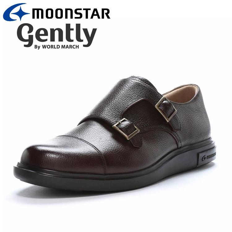 【新品未使用】gently GE207 ブラック 24.5 moonstar MoonStar（ムーンスター） GE207 ダークブラウン 48500489 gently
