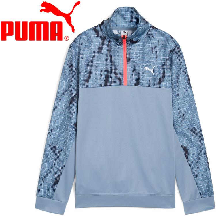 新品未使用　PUMA プーマイタリア代表 フリース ハーフジップ PUMA（プーマ） TAD ESS AOP ポリ ハーフ ZIP B 528271-34 ジュニア