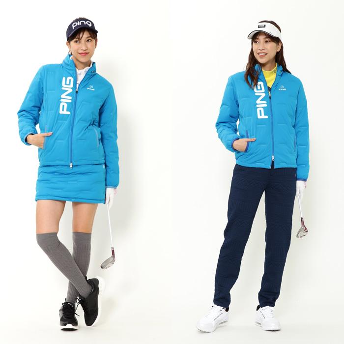 PING ピン 接結中綿ブルゾン縦横ストレッチ素材 ジャケット レディース