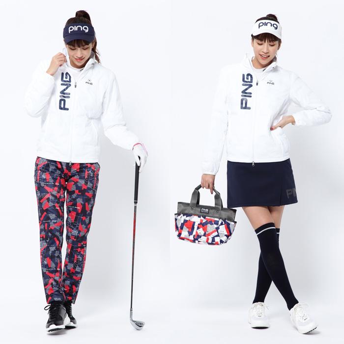 PING ピン 接結中綿ブルゾン縦横ストレッチ素材 ジャケット PING ピン 接結中綿ブルゾン縦横ストレッチ素材 ジャケット