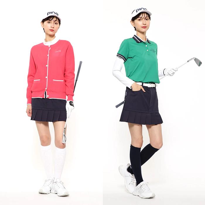 PING（ピン） フェイクレイヤードプリーツスカート レディース 2025春