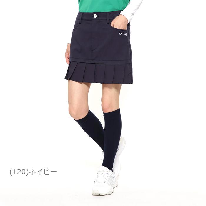PING（ピン） フェイクレイヤードプリーツスカート レディース 2025春