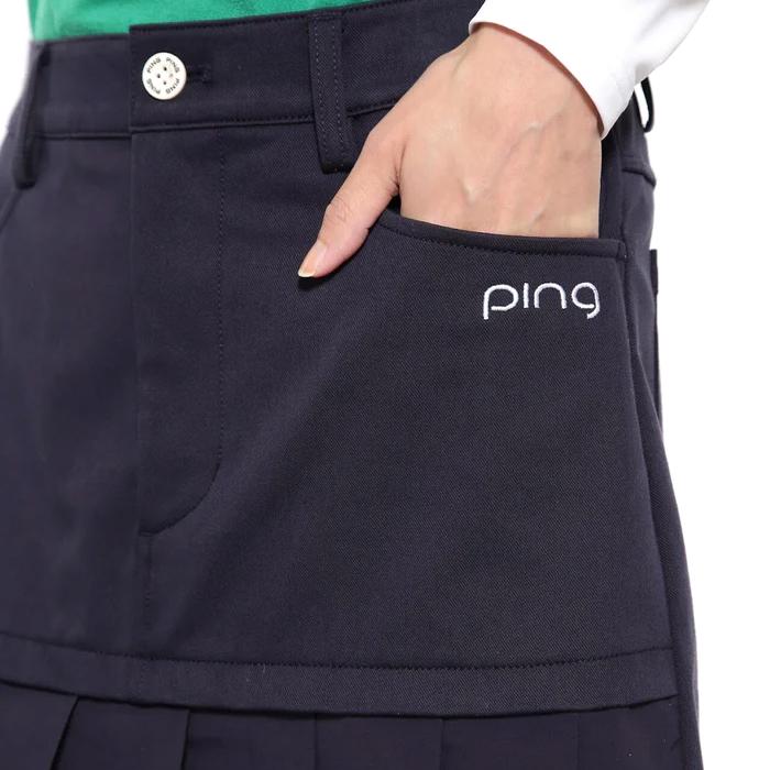 PING（ピン） フェイクレイヤードプリーツスカート レディース 2025春