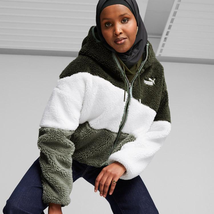 PUMA（プーマ） ビッグ キャット フーデッド シェルパ ジャケット 