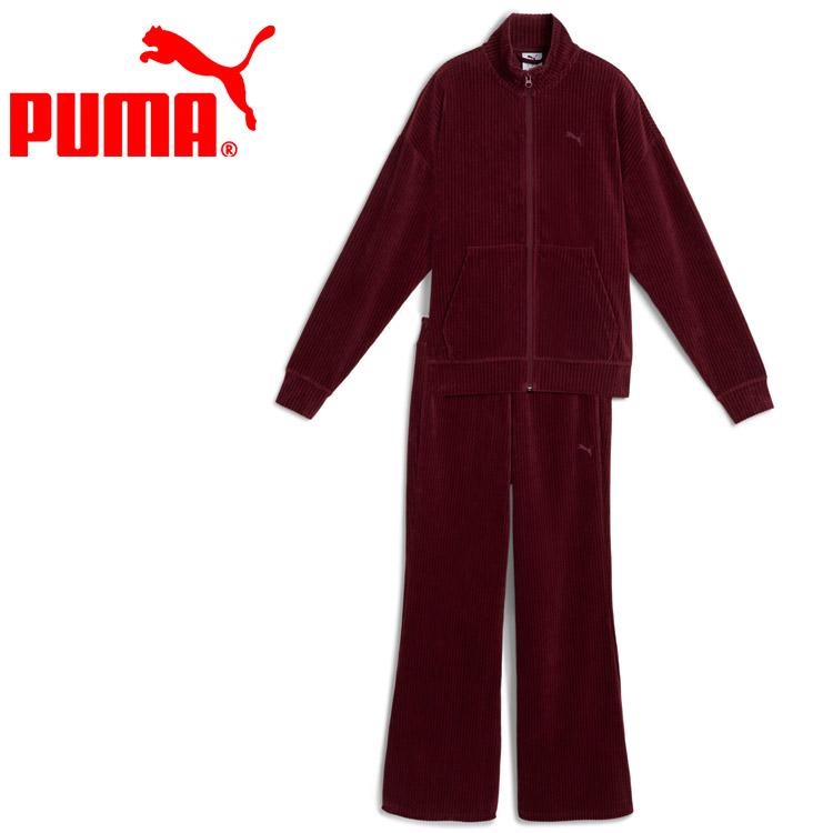 PUMA（プーマ） ベロア リブ リラックスド スーツ OP 691062-96