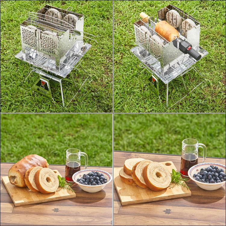 ロゴス(LOGOS) Life カートオンテーブルベンチ 84720718｜アウトドア