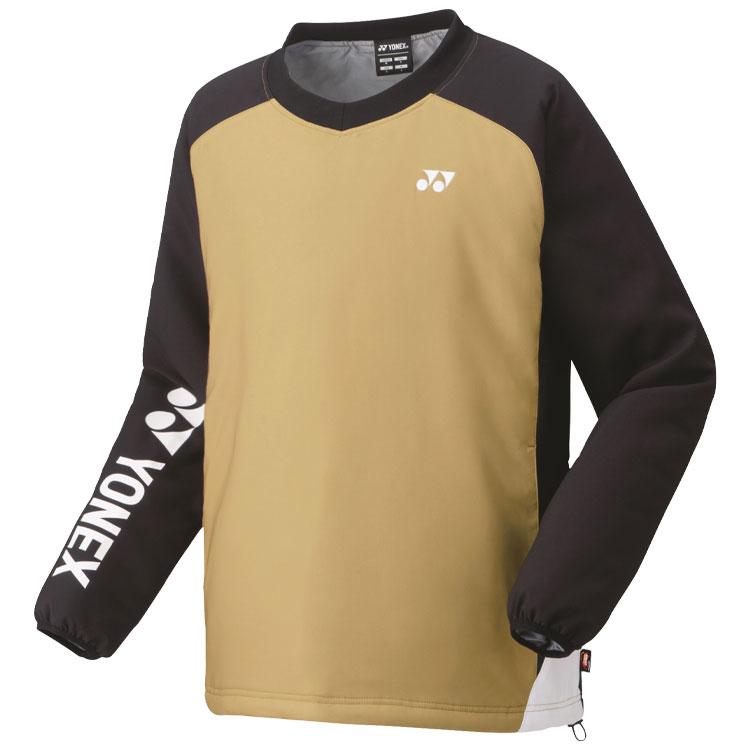値下げ可能【未使用】YONEX 長袖ジャケット Lサイズ ベージュ/ブラック YONEX（ヨネックス） ユニ中綿Vブレーカー 90076-183 メンズ